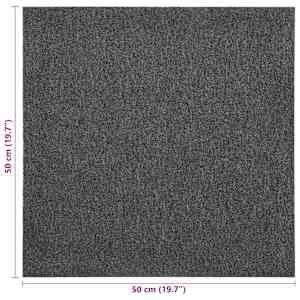 Koberec 20 pcs Antracit 50 x 50 cm 100% polypropylen - obrázek 8
