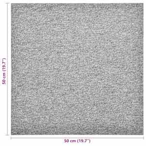 Koberec 20 pcs Světle šedá 50 x 50 cm 100% polypropylen - obrázek 8