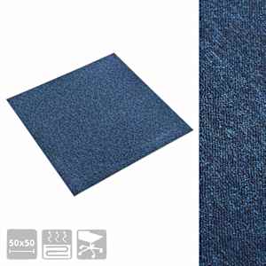 Koberec 20 pcs Tmavě modrá 50 x 50 cm 100% polypropylen - obrázek 7