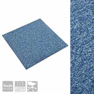 Koberec 20 pcs Modrá 50 x 50 cm 100% polypropylen - obrázek 7