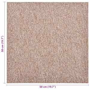 Koberec 20 pcs Béžová 50 x 50 cm 100% polypropylen - obrázek 8