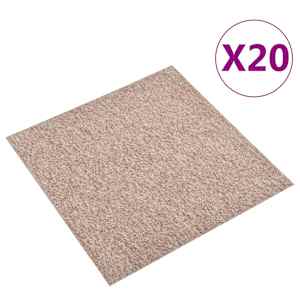 Koberec 20 pcs Béžová 50 x 50 cm 100% polypropylen - obrázek 2