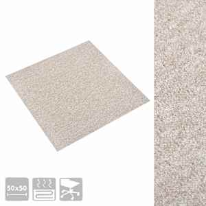 Koberec 20 pcs Světlý béžový 50 x 50 cm 100% polypropylen - obrázek 7