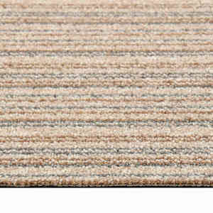Koberec 20 pcs Pruhovaná béžová 50 x 50 cm 100% polypropylen - obrázek 4