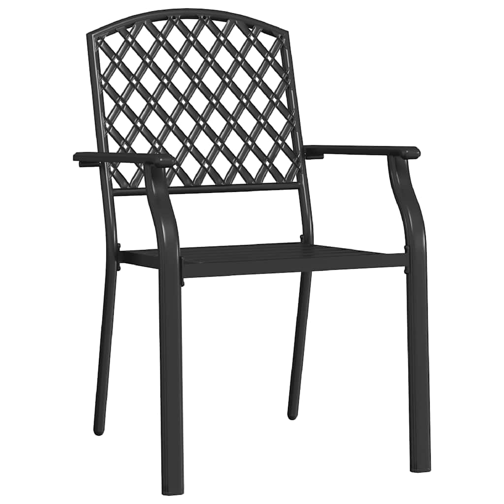 Outdoor Chairs 4 Pcs Mesh Design Steel Black VidaXL 15 width=274