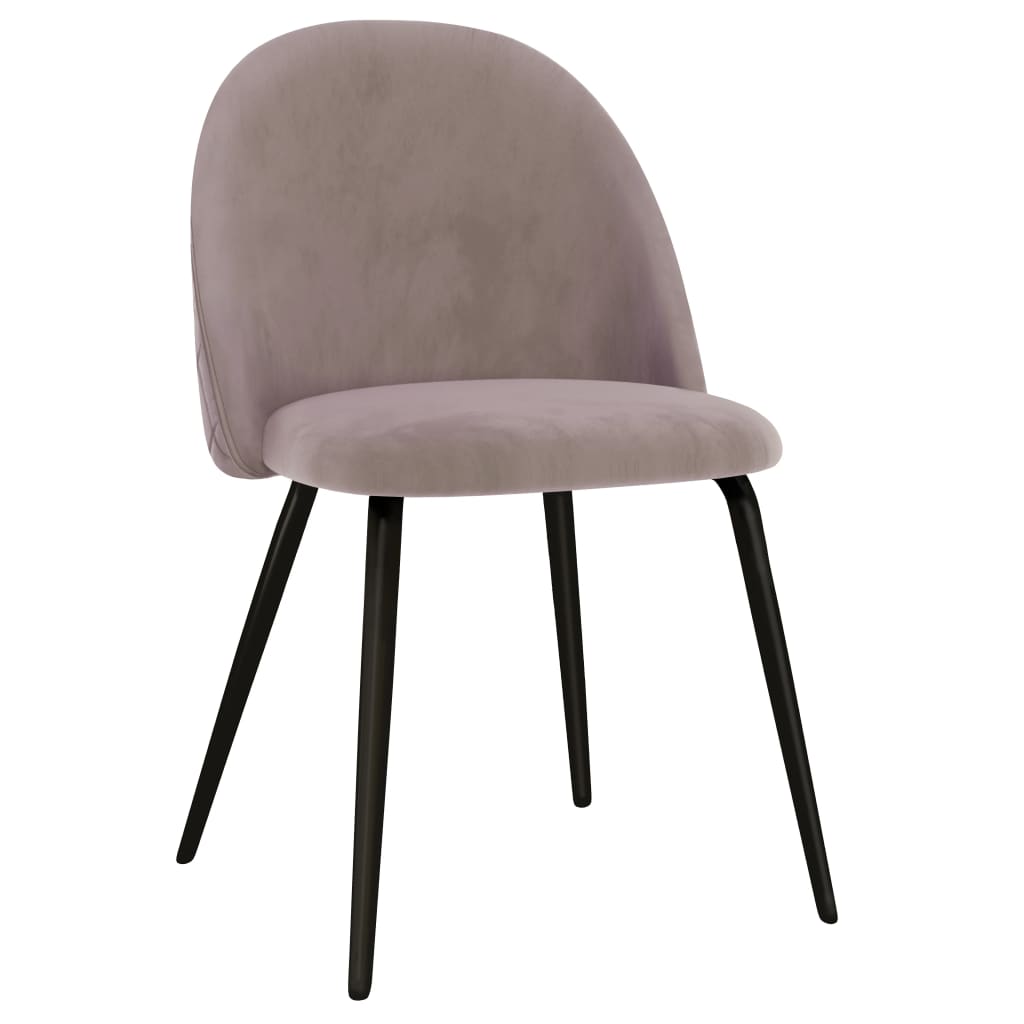 

vidaXL Eetkamerstoelen 2 st stof roze