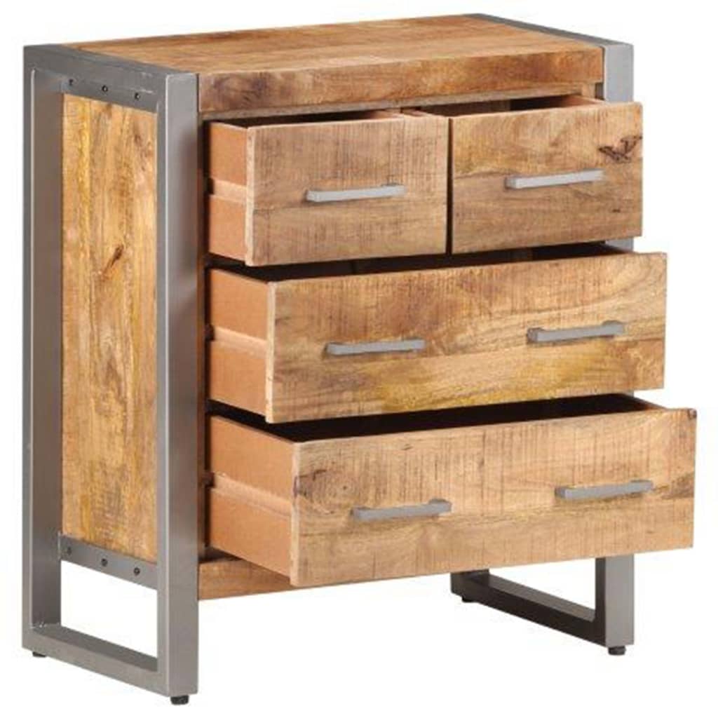 Thumbnail - vidaXL Sideboard 60x35x70 cm Raues Mangoholz