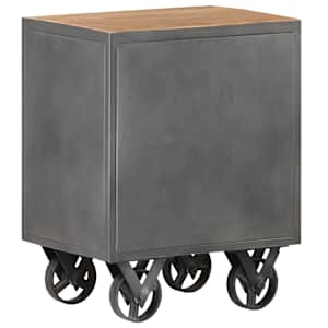 Noční stolek 40 x 30 x 51 cm masivní recyklované dřevo - obrázek 5