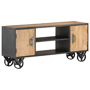 TV stolek 110 x 30 x 49 cm masivní recyklované dřevo - obrázek 1