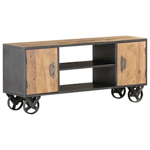 TV stolek 110 x 30 x 49 cm masivní recyklované dřevo - obrázek 11