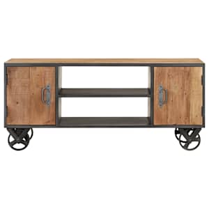 TV stolek 110 x 30 x 49 cm masivní recyklované dřevo - obrázek 3