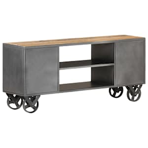 TV stolek 110 x 30 x 49 cm masivní recyklované dřevo - obrázek 4