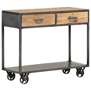 Konzolna mizica 90x35x74 cm trden predelan les