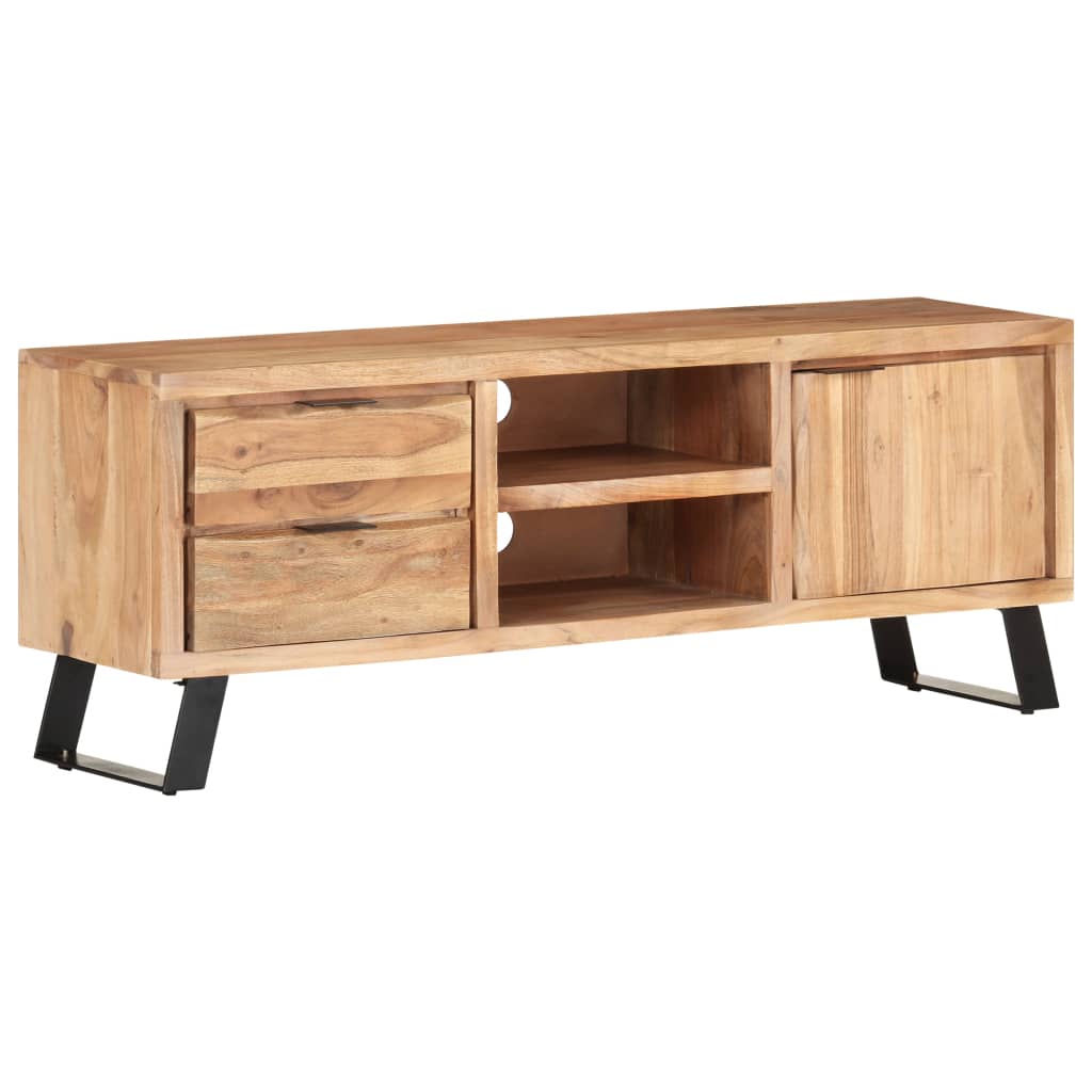 vidaXL TV-Schrank 120x30x42 cm Akazie Massivholz mit Naturkanten