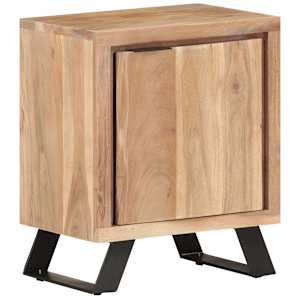 Noční stolek 40 x 30 x 50 cm masivní akáciové dřevo živé hrany - obrázek 10