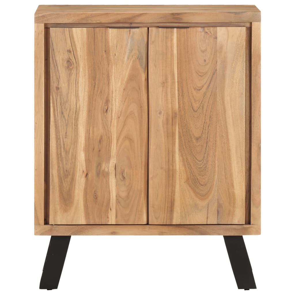 

vidaXL Dressoir met natuurlijke randen 60x36x76 cm massief acaciahout