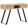 vidaXL kirjutuslaud, 107x45x79 cm, naturaalsete servadega akaatsiapuit