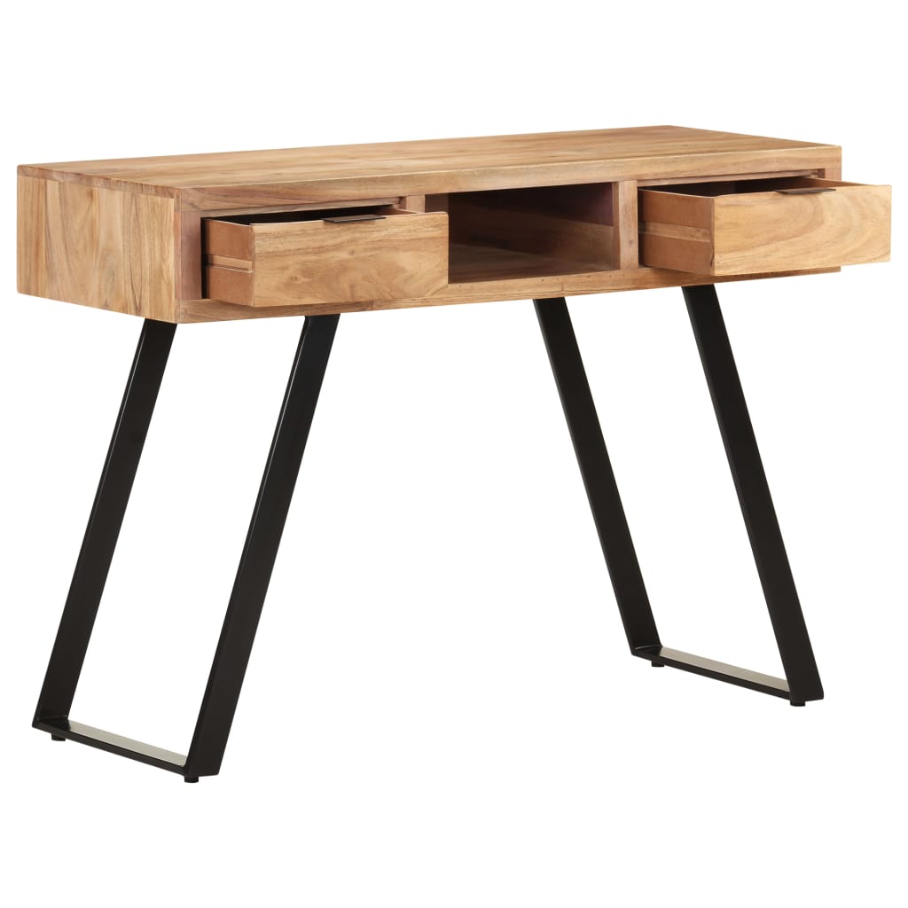 

vidaXL Bureau met natuurlijke randen 110x50x75 cm massief acaciahout