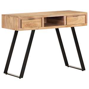 Psací stůl 107x45x79 cm masivní akáciové dřevo živé hrany - obrázek 11