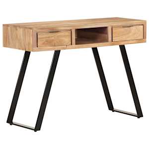 Psací stůl 107x45x79 cm masivní akáciové dřevo živé hrany - obrázek 9