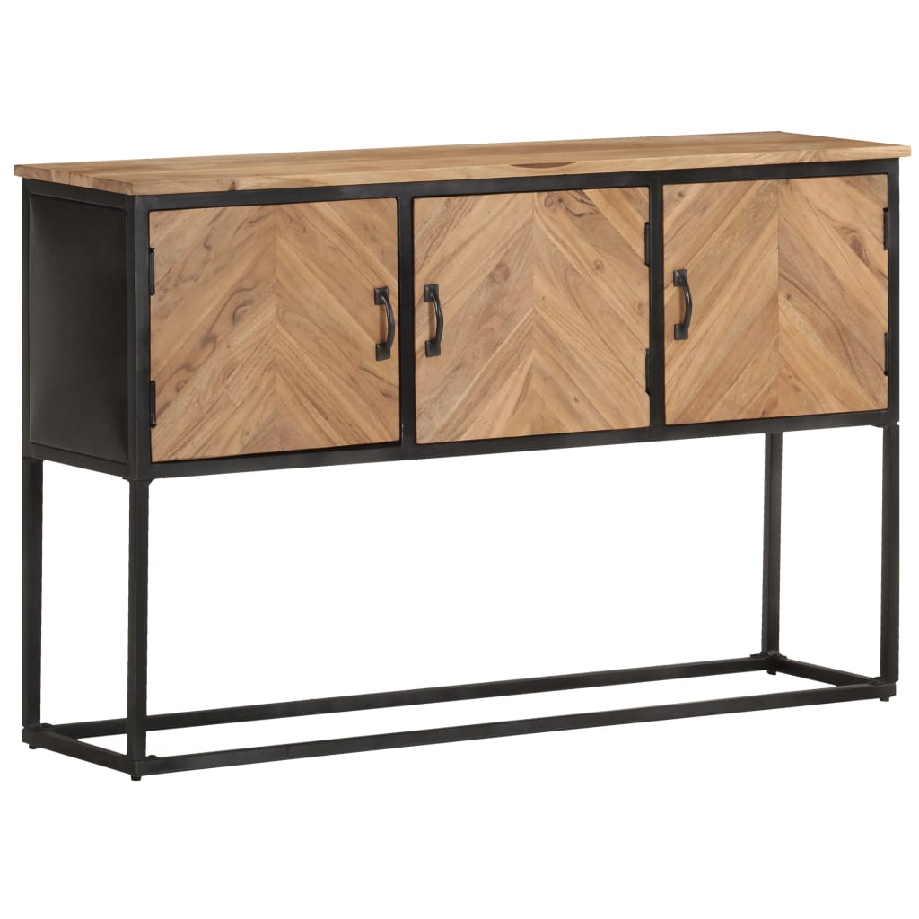 vidaXL Sideboard 120x30x75 cm Akazie Massivholz