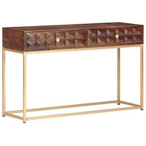 vidaXL konsoollaud 122 x 36 x 75 cm, toekas mangopuit
