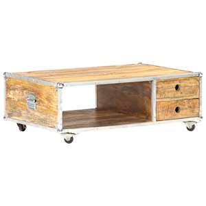 vidaXL kohvilaud, 89 x 59 x 33 cm, t&ouml;&ouml;tlemata mangopuit