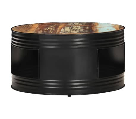 vidaXL Coffee Table Multicolor Solid reclaimed wood Medium Coffee Table