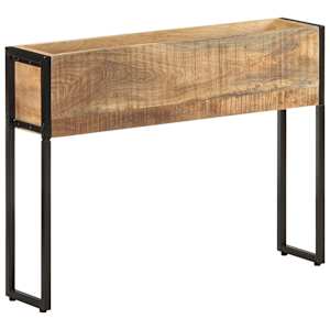 Truhlík 90 x 20 x 68 cm hrubé mangovníkové dřevo - obrázek 1