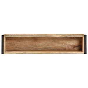 Truhlík 90 x 20 x 68 cm hrubé mangovníkové dřevo - obrázek 3