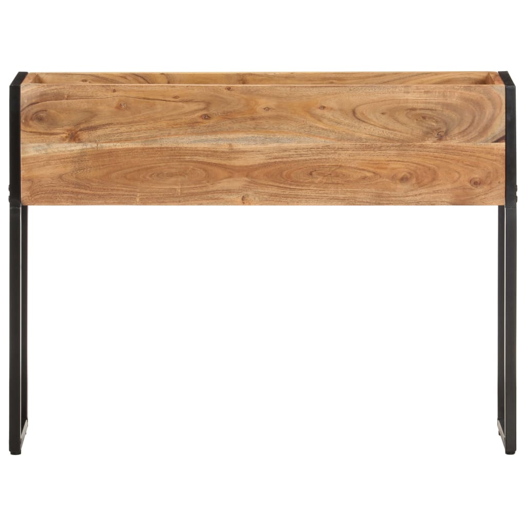 vidaXL Plantenbak 90x20x68 cm massief acaciahout afbeelding