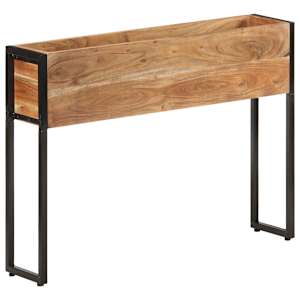 Truhlík 90 x 20 x 68 cm masivní akáciové dřevo - obrázek 6