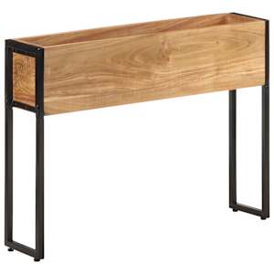 Truhlík 90 x 20 x 68 cm masivní akáciové dřevo - obrázek 7