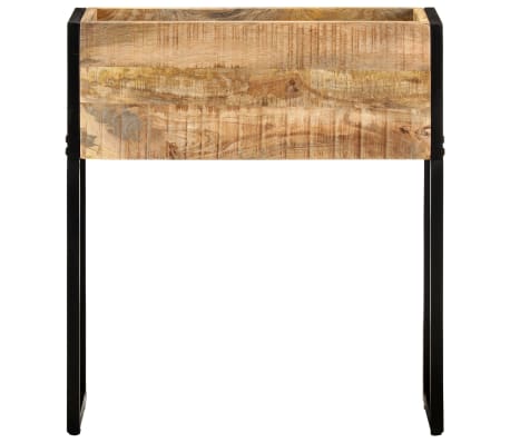 vidaXL حوض زرع 60×20×68 سم خشب مانجو خشن