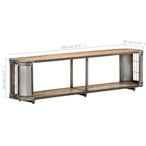 TV stolek 150 x 30 x 40 cm masivní mangovníkové dřevo - obrázek 6