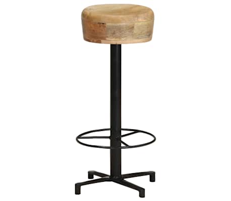 vidaXL Barkrukken 2 st 76 cm massief mangohout