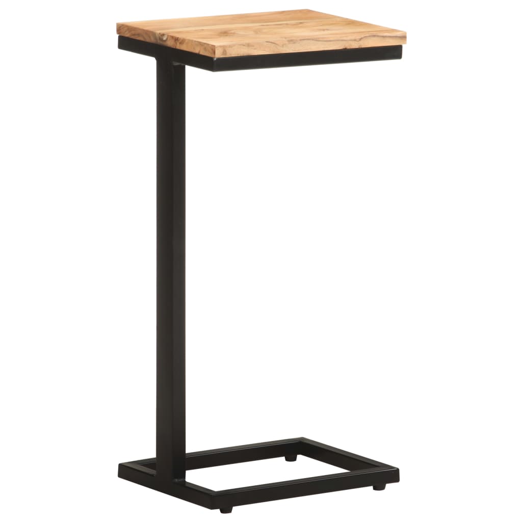 vidaXL Bijzettafels 2 st 31,5x24,5x64,5 cm massief acaciahout afbeelding