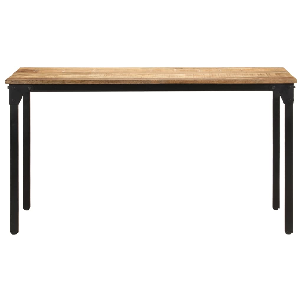 vidaXL Eettafel 140x70x76 cm ruw mangohout