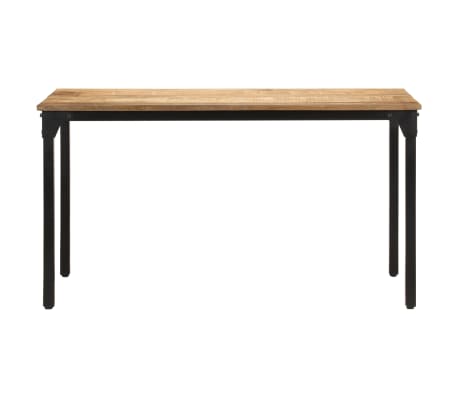vidaXL Dining Table 140x70x76 cm Rough Mango Wood