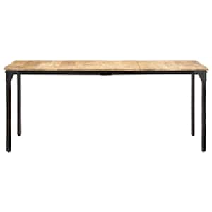 Jídelní stůl 180 x 90 x 76 cm hrubé mangovníkové dřevo - obrázek 2
