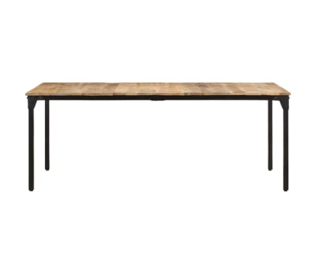 vidaXL Eettafel 200x100x76 cm ruw mangohout