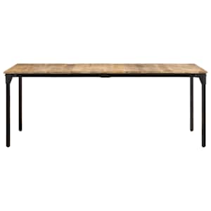 vidaXL Eettafel 200x100x76 cm ruw mangohout