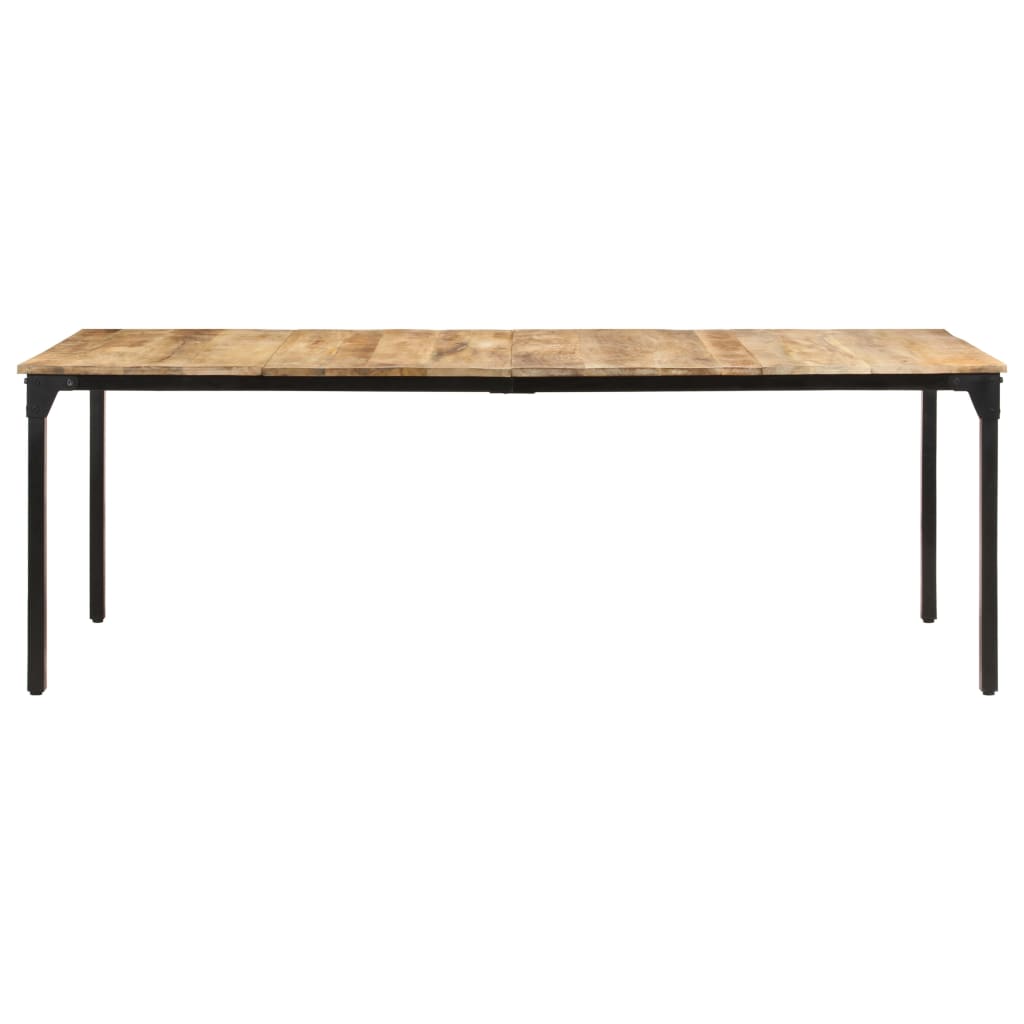 

vidaXL Eettafel 220x100x76 cm ruw mangohout