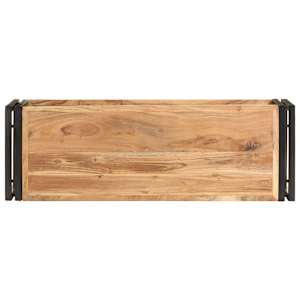 TV stolek 90 x 30 x 40 cm masivní akáciové dřevo - obrázek 3