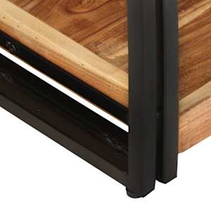 TV stolek 90 x 30 x 40 cm masivní akáciové dřevo - obrázek 6