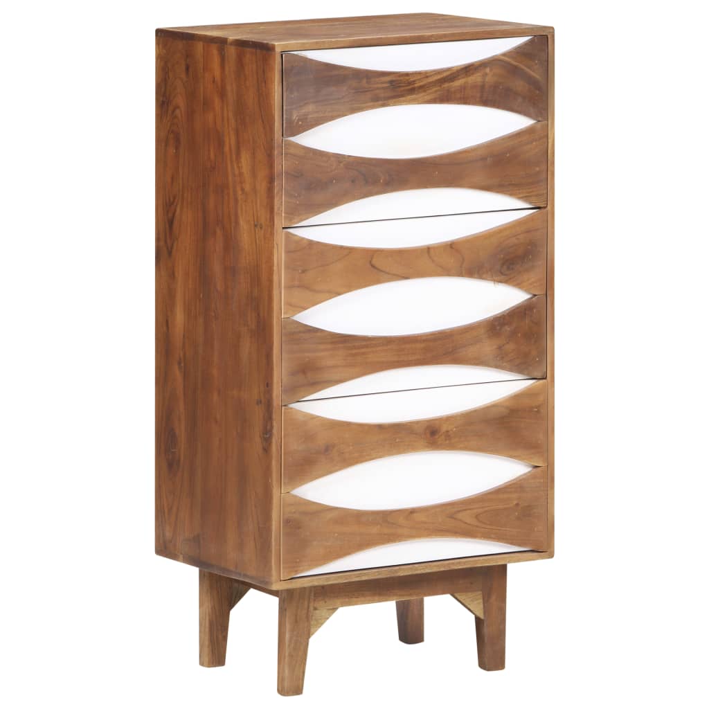 vidaXL Scrin cu sertare, 43,5 x 35 x 90 cm, lemn masiv de acacia 