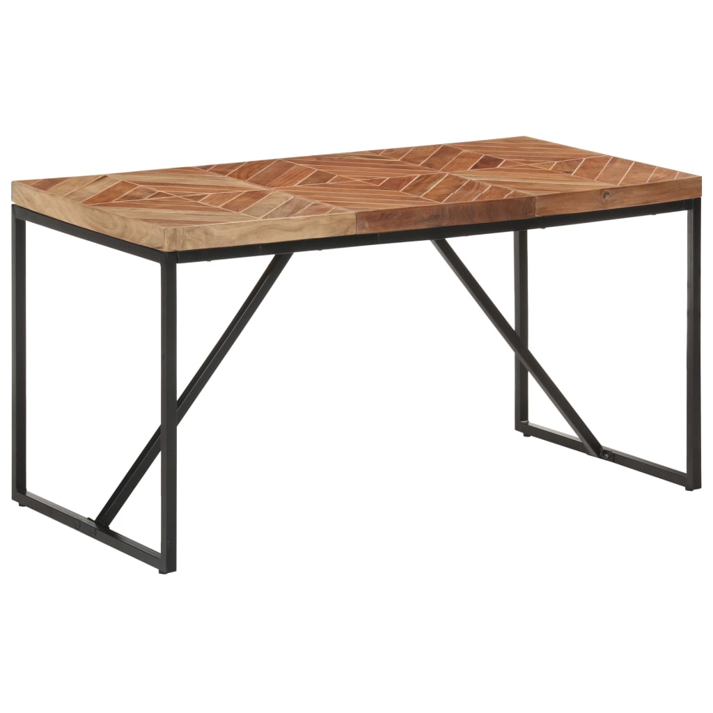 virtuves galds, 140x70x76 cm, akācijas un mango masīvkoks | Stepinfit.lv