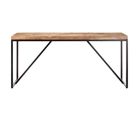 vidaXL Eettafel 160x70x76 cm massief acaciahout en mangohout