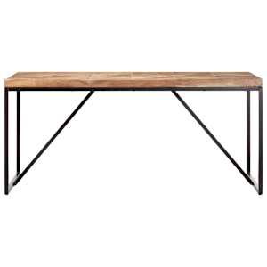vidaXL Eettafel 160x70x76 cm massief acaciahout en mangohout