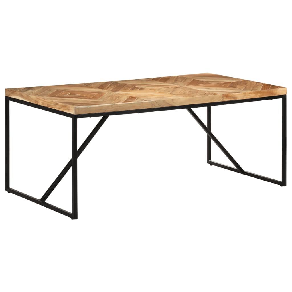 Image of vidaXL Dining Table 180x90x76 cm Solid Acacia and Mango Wood